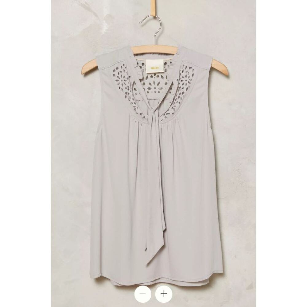 Anthropologie Luca Tie-Neck Blouse - Size 12 - Picture 3 of 6